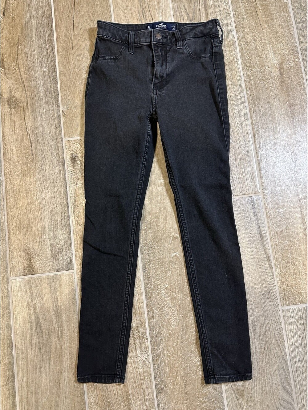 Hollister Women 1Short Black Jean High Rise Jean Legging Advanced Stretch   045